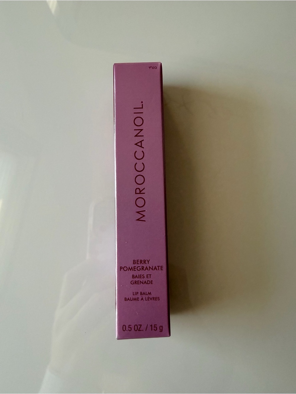 Moroccanoil Berry Pomegranate Lip Balm - Mauve Pink Box